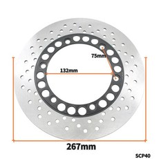 오토바이 리어 브레이크 디스크 로터, 1개, 1. 1pcs