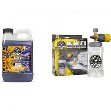 케미컬 가이즈 CWS2124BM 빅 마우스 비누 & 폼 키트 - 하이드로수즈 세라믹 Si02 샤인 하이 발포 세차 64 floz 맥스 릴리스 캐논 압력 세탁기와 함께 작동 2개, HydroSuds, 64 Fl Oz