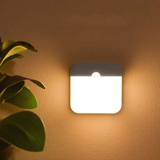 HK.sell 뉴이 충전식 자석형 무선 센서 무드등, 2개