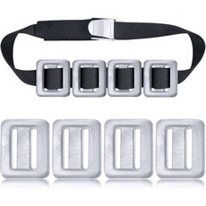 4개 다이빙 무게 세트와 1개 스쿠버 벨트 세트 금속 빠른 방출 버클이 달린 나일론 긴 벨트 여름 프리 스파이어피싱용, 검정, 4.4 파운드