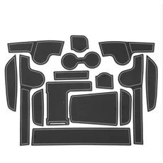 기아 K5 2020 게이트 그루브 쿠션 자동차 도어 고무 컵 홀더 매트 미끄럼 방지 카펫 위치용 도어 슬롯 매, 01 Black White