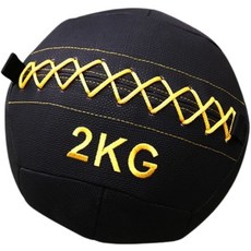 軟式藥球/健身牆球 (2KG-6KG) - 柔軟材質，多種重量選擇，核心訓練, 單色, 1個, 2kg