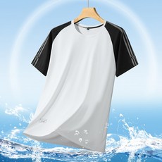 2026新款大碼夏季情侶款冰絲寬鬆透氣速乾短袖T恤 男女戶外休閒運動