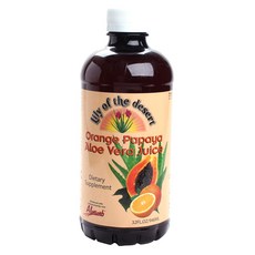 Lily of the desert 橙木瓜蘆薈汁, 946ml, 1瓶