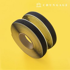 천가게 벨크로 찍찍이 양면 찍찍이테이프 접착 25mm 10마 롤