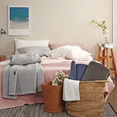 예지나홈 여름이불 60수 아사면 줄누빔 홑겹이불 q 여름용이불 줄누빔이불 줄누비이불, 1.줄누빔 이불겸패드 아임 그레이 Q