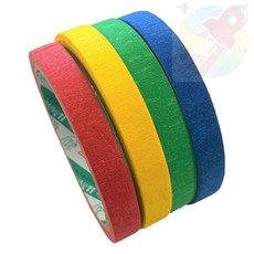 DDH 마스킹테이프 노랑12mm4p 칼라마스킹테이프 종이마스킹