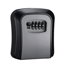 台灣現貨 密碼鑰匙盒 鋁合金 密碼鎖鑰匙儲存盒 防盜鑰匙收納盒, 灰, 1個