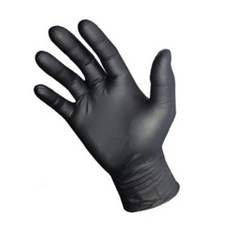 요리 식품용 블랙 니트릴 장갑 100매, M