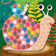 만들기 테마 달팽이 물붙이 미술활동 키트 놀이콘 옥수수 조립, 1개, 기본