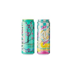 아리조나 아이스티 2종혼합 650ml x 16개 ( 그린티 8캔+ 레몬 8캔) 안전한 박스포장, 아리조나 아이스티 2종혼합 650ml x 16개 ( 그