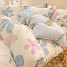 무인양품 순면 이불커버 150x200x230 싱글 침대용, 이란 플로럴 참