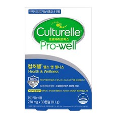컬처렐 헬스 앤 웰니스 프로바이오틱스, 30정, 1개