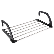 德利生活 窗台收納架 曬衣架 伸縮架 收納架 曬鞋襪 掛衣 隨時安裝, 詳見商品包裝