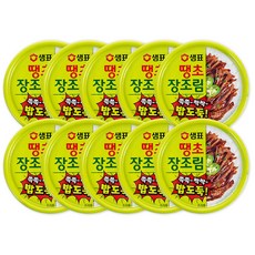 샘표 땡초 장조림 통조림, 90g, 10개