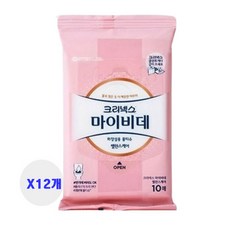 마이비데 포 레이디 비데티슈 휴대형, 10매, 12개