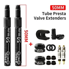 MUQZI 2PCS STA 밸브 익스텐더 50MM 60MM 80MM 자전거 CLIN 탈착식 코어 렌치가있는 내부 튜브, 01 50mm Set Removable, 1개