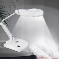 탁상용 확대경 고배율 돋보기 정밀 수리용 테이블 탁상, 튜브 조명(8611A-D)