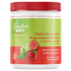 Doctor's BEST 高效吸收 藪酸鎂 藪酸甘胺酸 香蕉萊姆, 350g, 1個