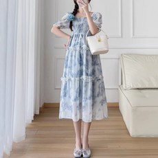 임부복 여름 스커트 하객룩 긴팔 코디 바지 원피스 반팔 상의 캐주얼 빅사이즈 니트 만삭 봄 투피스 롱 세트