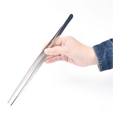 Themoreshop 대형 고기 요리 집게 천뚱 핀셋 20cm 30cm 식품의약품검사필 사이즈선택, 실버 30cm, 1개