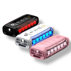 김보성 블랙캅스 여성 호신용품 SOS 호신용 경보기 충전식 전자호루라기, 클립형(BC-1000U), 화이트