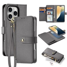 適用於iPhone17pro真皮手機殼插卡磁吸1615斜挎包皮套