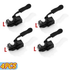지퍼고리 가방부자재 2-6pcs 지퍼 수리 키트 범용 인스턴트 교체 슬라이딩 치아 구조 헤드 3 가지, [08] L-4PCS