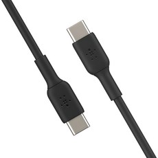 벨킨 부스트업 USB C to C타입 고속 충전케이블 CAB003bt, 1m, 블랙, 1개