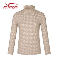 팬텀 여성 로고 자가드 하이넥 긴팔 이너 티셔츠 2456391