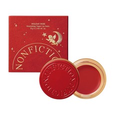 NONFICTION 聖誕假日玫瑰純素潤唇霜 8g 滋潤保濕 淡化唇紋, 1個, 純素潤唇霜8g-聖誕假日玫瑰280903,現貨在台