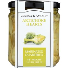 Cucina & Amore 아티초크 하트 마리네이티드 쿼터드, 410g, 1개