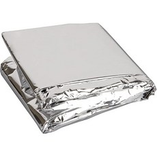 콜맨 비상용 반사 담요 209.6 X 134.6cm 비상담요, 1개, Silver