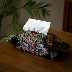 家用布藝紙巾抽套 錦韻繁花桌面裝飾, 繁花綺夢桌面紙巾布袋