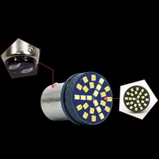 LED 깜빡이등 브레이크등 미등 차량 전구 24발 화이트, 12V