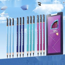 [입시생 강추템] 소묘재료 목탄연필 찰필 스케치 전용, HB 무광 연필 8개입