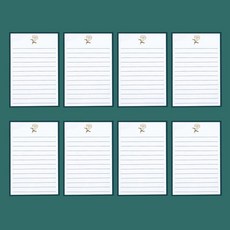 復古信封信紙套裝簡約信封火漆套裝明信片賀卡情書送朋友 副廠商品, 1個, 綠色邊框信紙/8張, 綠色邊框