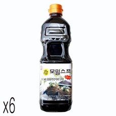 [대성]모밀스프 냉메밀소스 모밀쯔유 900ml 메밀 소바 육수 장국, 6개