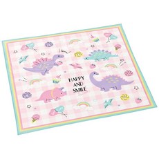 스케이터(Skater) 런치크로스 해피 스마일 레인보우 43×43cm 일본제 KB4-A