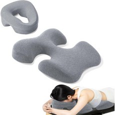 마사지용 토로콤 가슴 베개 수면용 마사지 볼스터 페이스 다운 베개 SPA 홈용 가슴 쿠션 다크 그레이, Grey