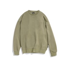 FLUKE 라이트 데이오프 오버핏 맨투맨 티셔츠 베이지 FMT901