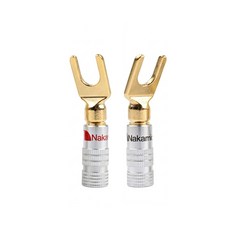 티놀지 스피커 말굽 U형 단자 커넥터, 흑색1+적색1, G-UN-R1B1