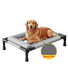 HAPPOM 반려동물 강아지 뚱냥이 침대 해먹형 통풍 애견 행군침대, 1개, 해먹침대 그레이