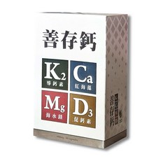 阿克索生醫 善存鈣 (紅海藻鈣+海水鎂+維生素D3+K2), 1個, 60顆