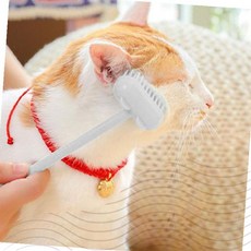 고양이 칫솔 브러시 치아 구강 케어 그루밍 펫 애완동물 양치 도구 홈케어, 02골골브러쉬-화이트, 1개