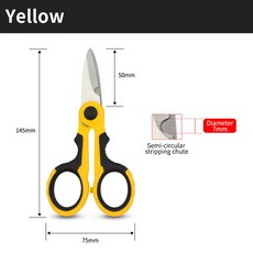 플라이어 가위 강철 도구 대한 미끄럼 케이블 절단 섬유 케블라 가위에 방지 기술자 전기 디테일 핫 커터, WG221211AC4, 1개