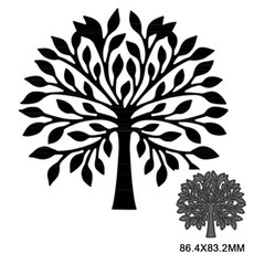 트리 금속 커팅 다이 스크랩북 앨범 종이 카드 금형 엠보싱 공예 장식 스텐실 템플릿, 1개
