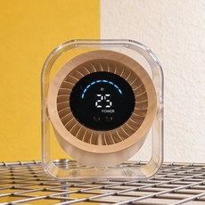 [저소음] 파인큐브 미니 충전식 무소음 100단 탁상용선풍기, 아이보리, AIR-CUBE