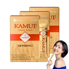 호라산밀 곡물 콤부 효소 카무트 카무드 카무스 스틱 분말 가루 바이어코어 KAMUT 식품, 60g, 3개
