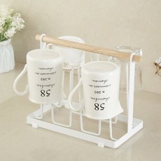 주방정리 모던 스틸 화이트 컵걸이 689000AA (1EA), 본상품